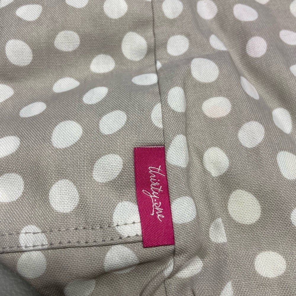 Thirty-One Beige Polka Dot Shoulder Bag - Picture 2 of 4